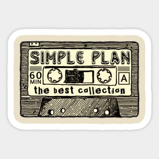 Simple plan cassette Sticker